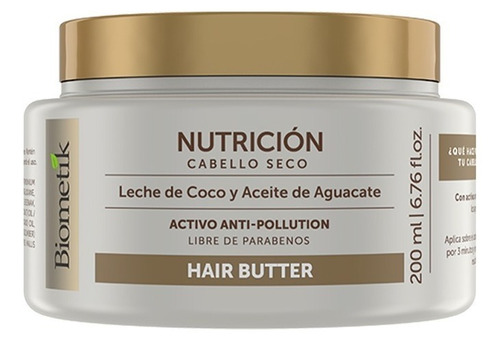 Biometik Nutrición Tratamiento Hair Butter Para Cabello Seco