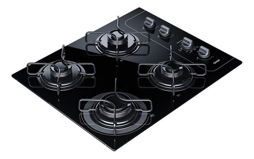 Fogão Cooktop 4 Bocas Consul Cd060ae Preto Bivolt