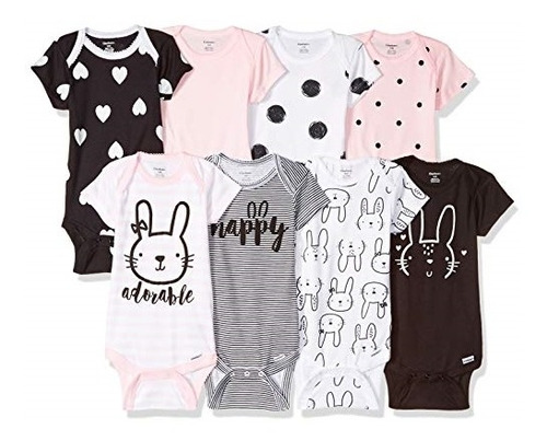 Ropa Para Bebe Bodys Unisex Paquete De 8 Talla Recién Nacido