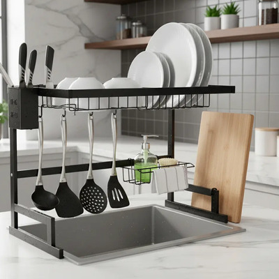 Secaplatos Escurridor Para Cocina De Aluminio Premium 65cm | Envío gratis