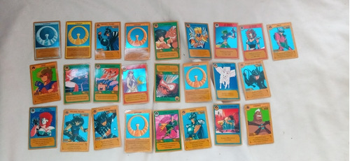 Lote 25 Figuritas Cartas Los Caballeros Del Zodiaco