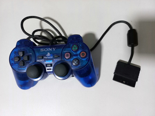 Controle Original Dualshock 2 Azul Ps2