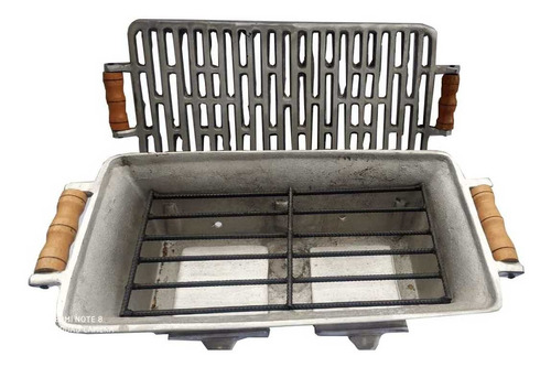 Asador O Anafre Para Carnes Al Carbón Portatil 46*24 Cm 