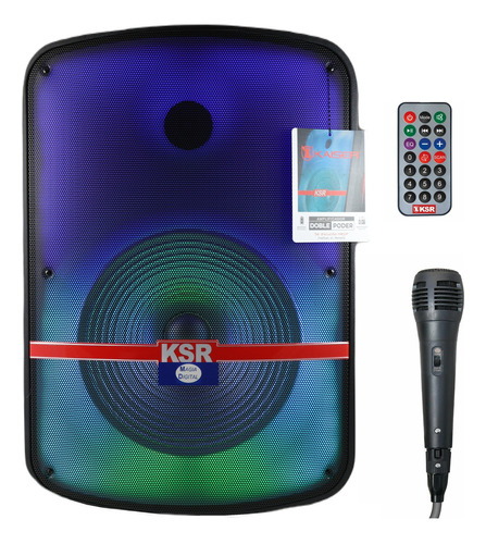 Bocina Kaiser Msa-9015sc Con Bluetooth Negra 100v/240v 