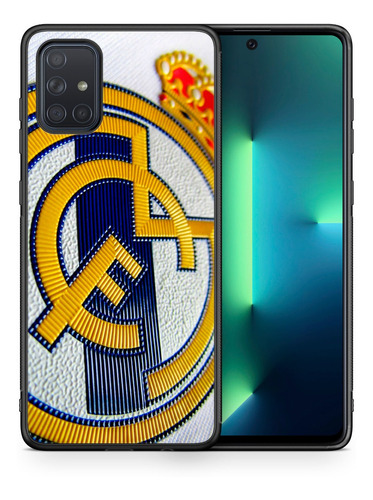 Funda Galaxy A71 Real Madrid Logo A51 A21s A31 A80 A72 A32