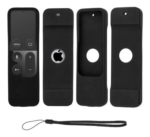 Capa Silicone Reforçada Controle Apple Tv  4a./5a C/ Cordão