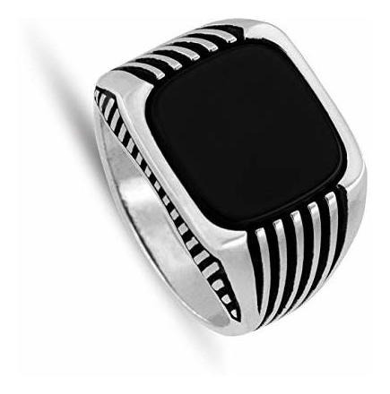 Anillo De Plata De Ley 925 Estampado Chicotta Para Hombre Co