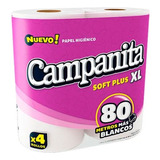 Papel Higienico Campanita 80 Metros Plus