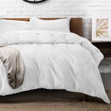 Funda De Duvet Dreamlab [king Size 264x228cm] Color Blanco Diseño De La Tela Liso