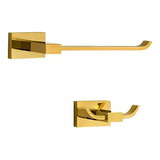 Kit De Acessórios Para Lavabo Mondrian Dourado