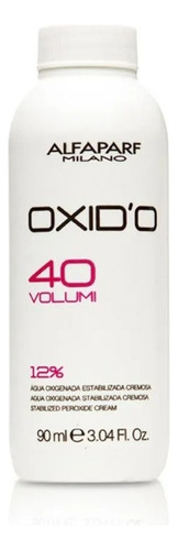 Ox Água Oxigenada Alfaparf 90ml Para Tintura Evolution Tom 40 Vol.
