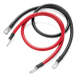 Cable De Batería De 2 Pies, Calibre 4 Awg, Juego De Ca...