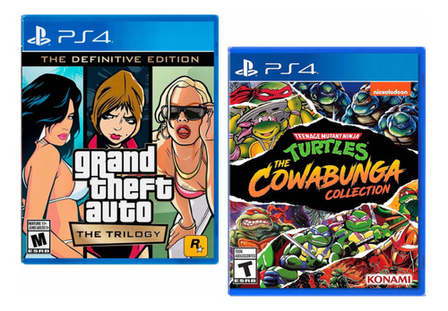 Combo Pack Gta Trilogy + Turtles Collec Ps4 Nuevos Sellados*