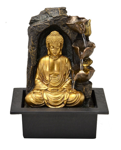 Fonte Decorativa Buda Em Resina 110v