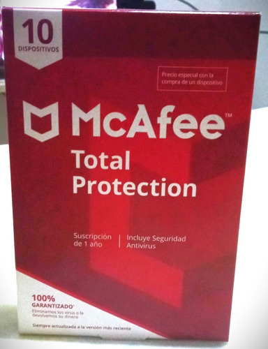 Antivirus Mcafee Total Protección 10 Dispositivos