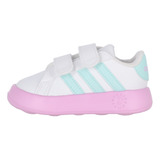 Zapatilla adidas Grand Court 2.0 Niños Td Blanco/morado