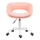 Silla Oficina Rosa Colores Elegante Minimalista Futurista Material Del Tapizado Sintético