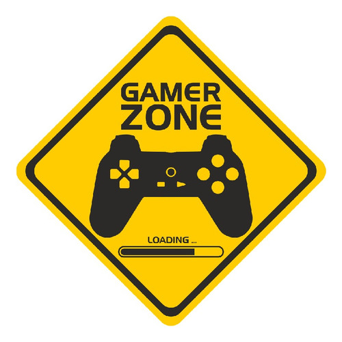 Vinilo Adhesivo Decorativo Gamer Zone - 50cmx50cm