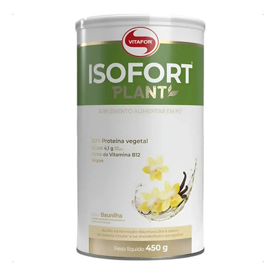 Isofort Plant Baunilha 450g Vitafor | Frete grátis