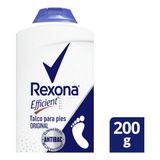 Talco Para Pies Desodorante Rexona Efficient Original 200 Gr