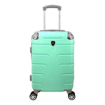 Maleta 20 Pulgadas Sin Documentar Ligera Doble Llanta Candado Jony 003-6 Color Turquesa Diseño Rayas | Envío gratis