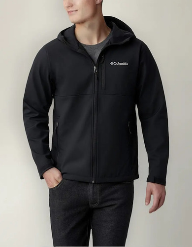 Columbia Chaqueta Softshell Con Capucha Ascender Para Hombre