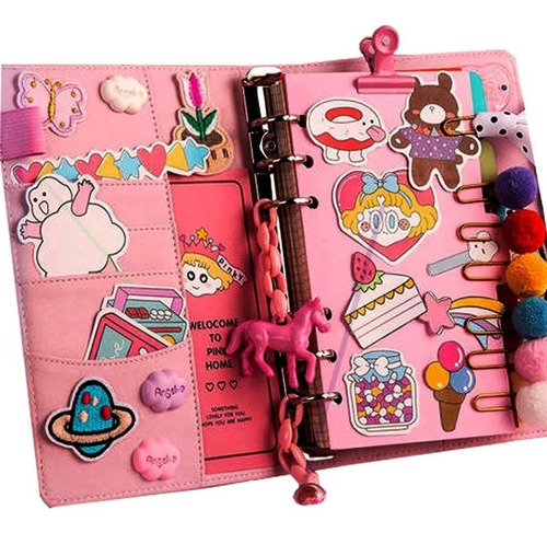 Nihay Kit De Regalo Para Niños Adventure Diary Notebook Rosa