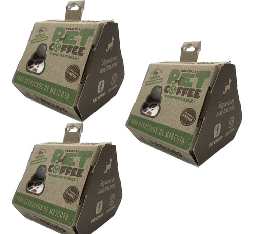 Pet Coffee Bolsas Compostables Heces De Mascota Perro 144pzs