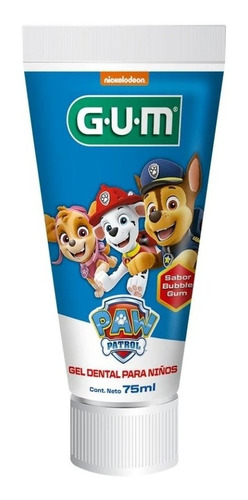 Pasta Gel Dental Niños Paw Patrol Sabor Chicle Higiene Bucal