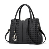 Bolsa Mujer Impermeable Mano Para Mujer Pu Bolso De Negro