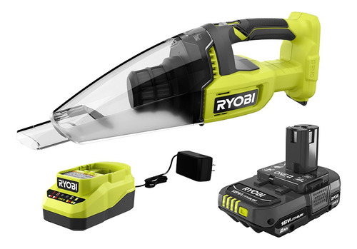 Kit De Aspiradora De Mano One+ De 18 V De Ryobi Color Verde Lima