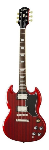 Guitarra Eléctrica EpiPhone Original Collection Sg Standard 60s De Caoba Vintage Cherry Con Diapasón De Laurel Indio