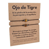 Set 2 Pulseras Ojo De Tigre Piedra Proteccion Amuleto Pareja