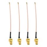 Sing F Ltd 4pcs Rf U.fl Ipex Ipx Mini Pci A Sma Hembra 4 Pul