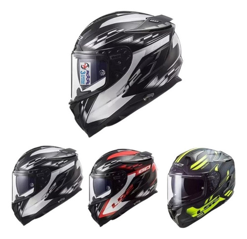 Jm Casco Ls2 Ff 327 Challenger Gp Spin Cobalt Con Pinlock