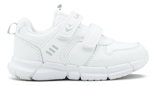 Tenis Escolar Bubble Gummers Doble Velcro Phanton Blanco