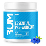 Raw Cbum Essential Pre Workout Pre Entreno 30 Servicios Sabor Blue Raspberry