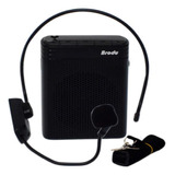 Amplificador Megafono Parlante Microfono Vincha Bt Usb Fm Color Negro