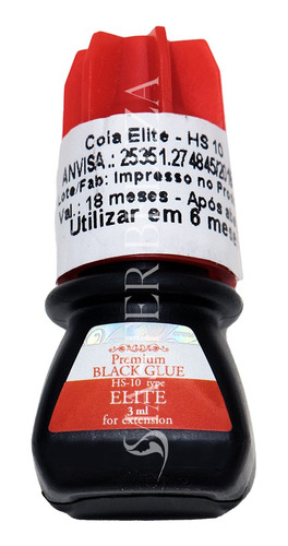 Cola Elite Hs10 3ml - Extensão Alongamento De Cílios Pro