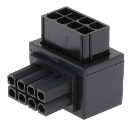 Conector De Dirección Del Adaptador De Corriente Negro