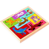 Rompecabezas O Tetris De Animales Con 7 Piezas 