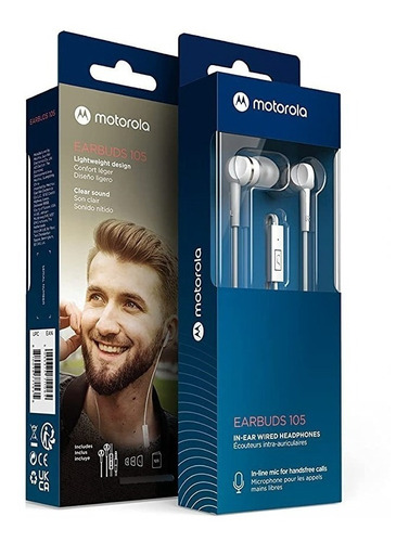 Audífonos Motorola Earbuds 105 Original Manos Libres In-ear