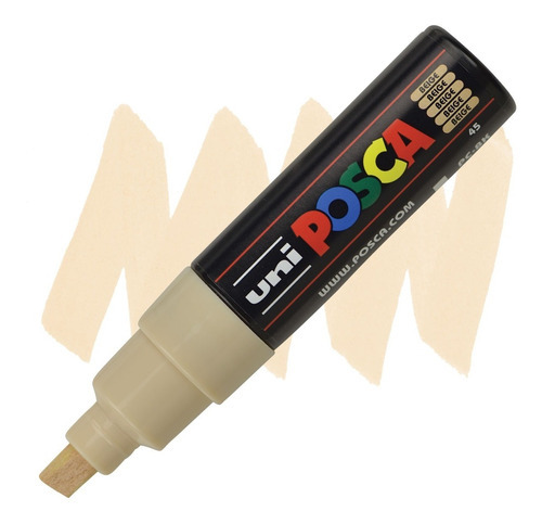 Marcador Posca Pc-8 K Beige 8.0 Mm