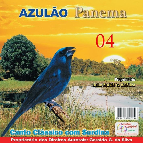 Cd Pássaros: Azulão (panemal)