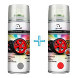 Spray Envelopamento Vidro Plastico + Tinta Vermelha Esprei