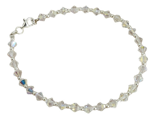 Pulsera Cristal Swarovski Elements Plata 925 Crystal Ab