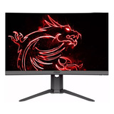 Monitor Curvo Gamer 24 Msi Optix G24c6p 1ms 144hz Full Hd Va Color Negro/rojo