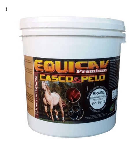 Equicav Premium Casco E Pelo 3 Kg Suplemento Cavalo Agrocave