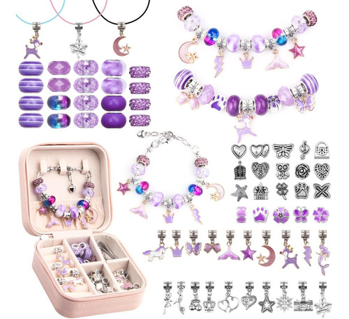 Kit Para Hacer Pulseras, Suministros Para Hacer Joyas,violet