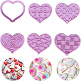 Promoción Juego Cortadores De Galletas Forma De Corazón 